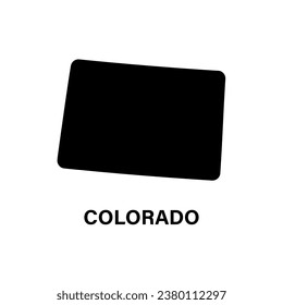 Colorado state map silhouette icon