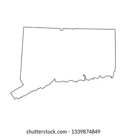 Colorado, state of USA - solid black outline map of country area. Simple flat vector illustration.