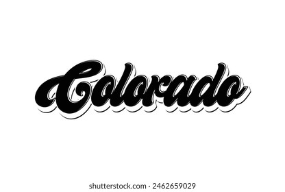 Colorado typography design for tshirt hoodie baseball cap jacket and other uses vector