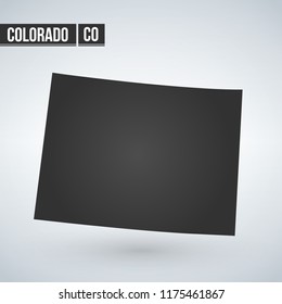 Colorado USA Symbol Icon Flat Vector illustration
