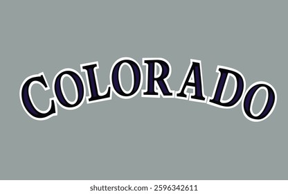Colorado vector graphics illustration file