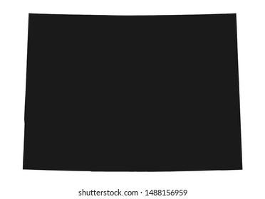 Colorado vector map silhouette. High detailed illustration. United state of America country