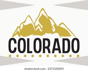 Colorado Vector Typography T-Shirt Design