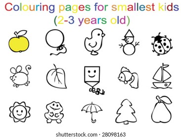 Coloration for the littlest (2-3 years)