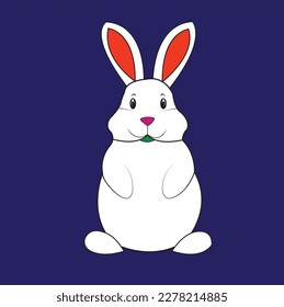 a colore rabit  vector art work