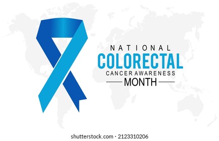 Colorectal Cancer Awareness month. vector template design for banner, card, poster, background.