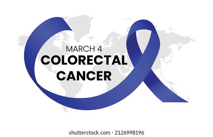 Colorectal Cancer. Colon Cancer Vector Ribbon