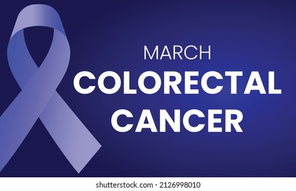 colorectal cancer day vector. colon cancer 4 march