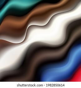 Colored 3D fabric. Abstract background