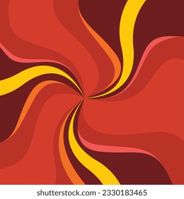Farbige 70er Jahre, grauer Hintergrund, Vektorgrafik