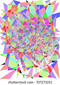 Colored abstract background. Broken glass, stained glass, mosaic.