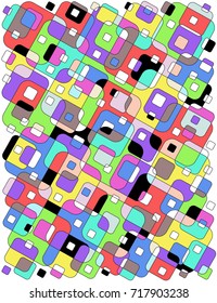Colored abstract background. Broken glass, stained glass, mosaic.