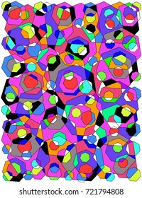 Colored abstract background. Broken glass, stained glass, mosaic.