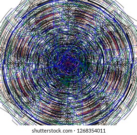 colored abstract background with lines in chaos