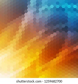 Colored abstract background made of hexagons. Vector layout for presentation.