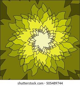 Colored abstract background. Monochrome mandala, spirograph. Meditation, hypnosis, yoga.