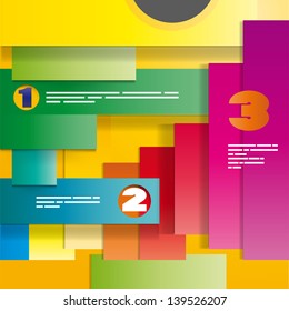 colored abstract background with numbers