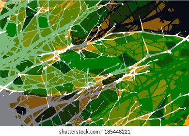 colored an abstract background from paint spots. Vector 