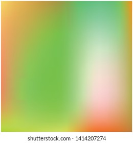 Colored abstract background picture. Unreal splash and spreading spot. Vector illustration cover. Green cute colored abstract image.
