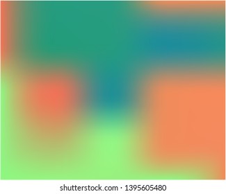 Colored abstract background picture. Vector illustration presentation. Random splash and spreading spot. Green cute colored abstract image.