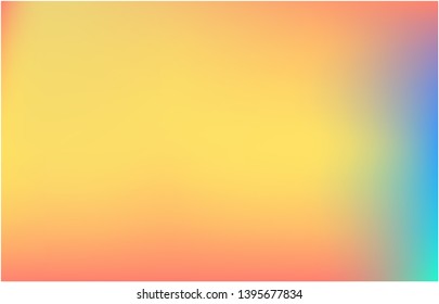 Colored abstract background picture. Vector illustration show. Unreal splash and spreading spot. Yellow cute colored abstract image.