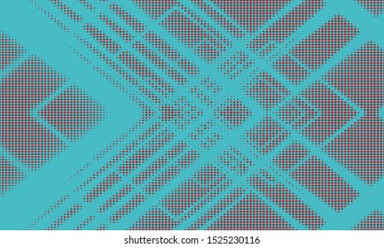 Colored abstract background with square dotted pattern. 
Halftone effect - vector