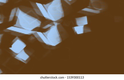 Colored abstract background with square dotted pattern. 
Halftone effect - vector