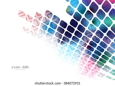 colored abstract background with squares