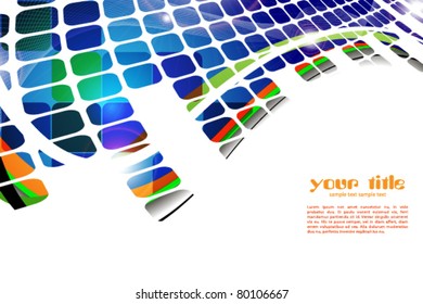colored abstract background with squares