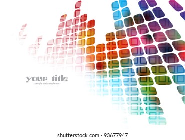 colored abstract background with squares