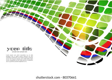colored abstract background with squares and lines