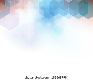 
Colored abstract background technology and science Colored hexagons