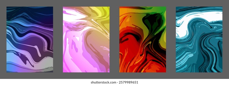 Colored abstract background.The texture of colored marble patterns. The illusion of liquid art. Interior design, paintings, covers and creative ideas