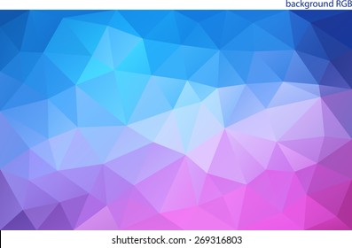 colored abstract background of the triangles
