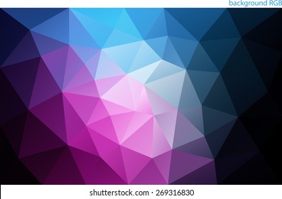 colored abstract background of the triangles