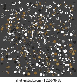 Colored abstract bubbles circle geometric flat pattern background