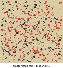 Colored abstract bubbles circle geometric flat pattern background