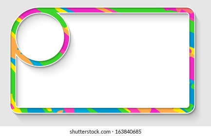 colored abstract frame for any text