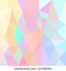 Colored abstract geometric background. Colorful template with mesh of triangles. Mosaic style.