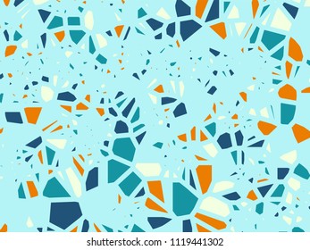 Colored abstract geometric flat grid facet polygonal pattern background