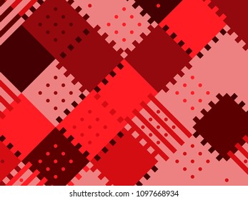 Colored abstract geometric flat pattern background. Geometric hipster patch