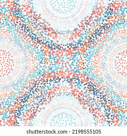 Colored Abstract geometric seamless pattern. Colorful Fish Scale Seamless Pattern