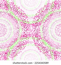 Colored Abstract geometric seamless pattern. Retro Seamless Pattern with Circles