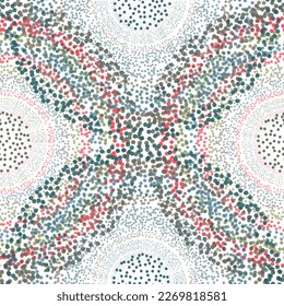 Colored Abstract geometric seamless pattern. Colorful Fish Scale Seamless Pattern