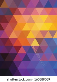 Colored abstract geometric triangles background