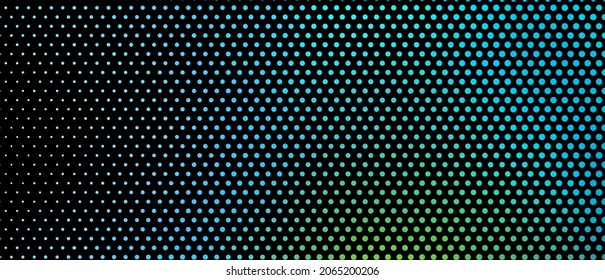 Colored abstract halftone background. Chaotic texture of dots