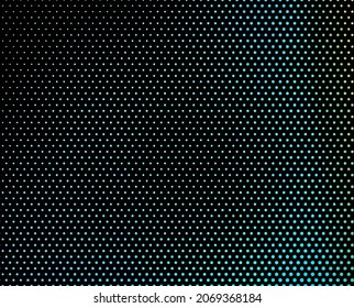 Colored abstract halftone background. Chaotic texture of dots