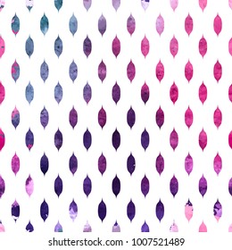 Colored Abstract Hand Painted Watercolor Background Seamless Pattern. Vector Illustration. EPS10