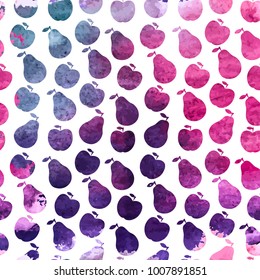Colored Abstract Hand Painted Watercolor Background Seamless Pattern. Vector Illustration. EPS10