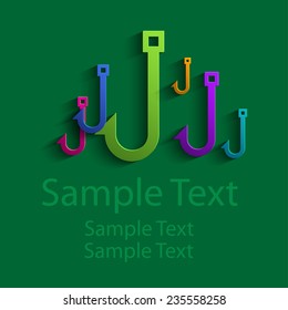 Colored abstract hooks